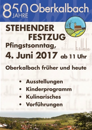 Plakat Stehender Festzug